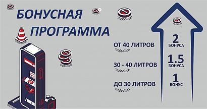 Бонусы с каждого литра